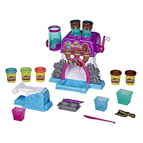 Play-Doh Kitchen Creations Candy Delight Playset for Kids 3 Years and Up with 5 Cans, Non-Toxic