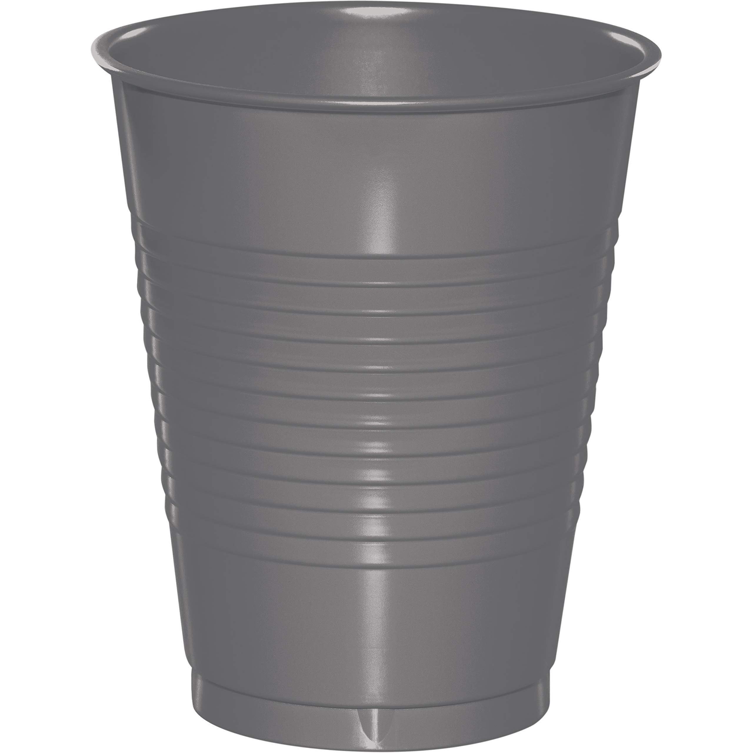 Creative Converting Premium Plastic Cups 16 OZ, 20 Count (Pack of 1), Gray