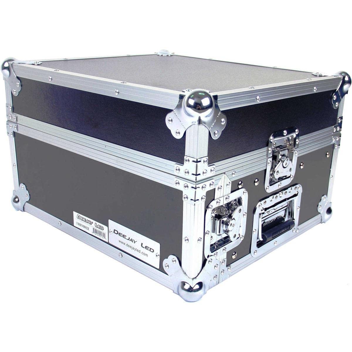Deejay LED TBH Flight CASE 8U Slant Mixer 2 U Vertical Rack System with Full AC Door (TBHM802E)