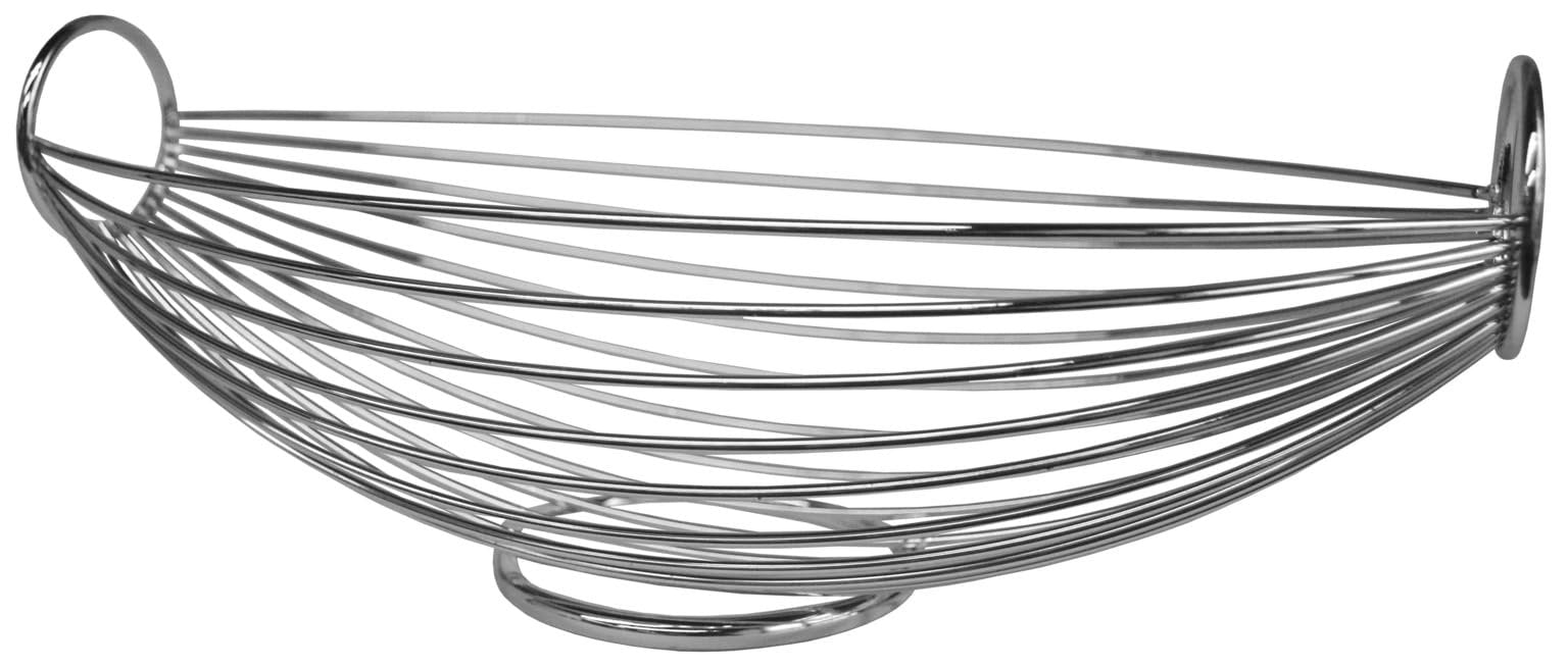 Godinger Shelf Basket, Storage Basket, Storage Organizer, Kitchen Organizer, Wire Basket with Electric Plating, 14in