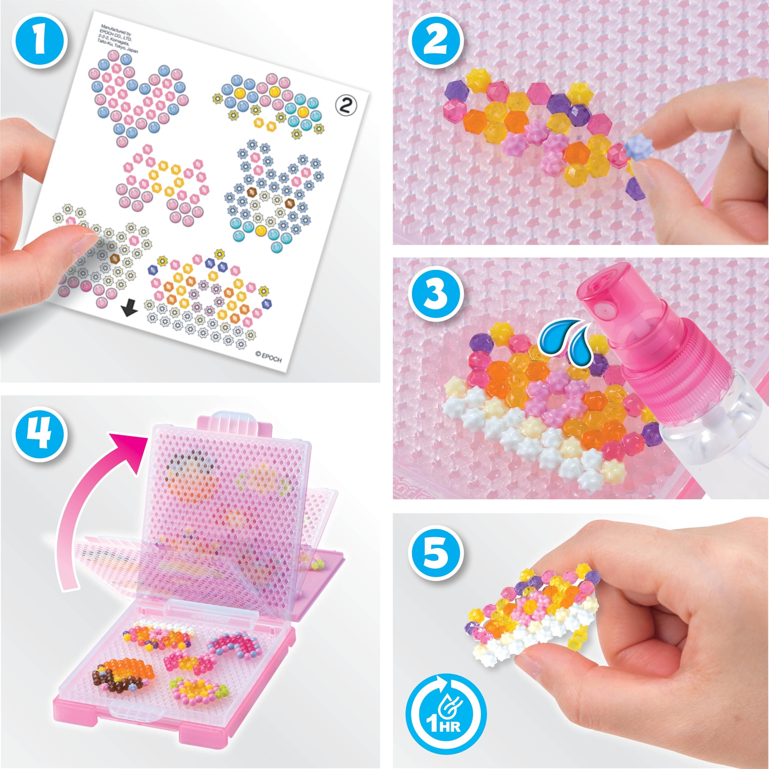 Aquabeads Design & Style Rings Complete Arts & Crafts Bead Kit for Children - Create 10 Unique Wearable Rings