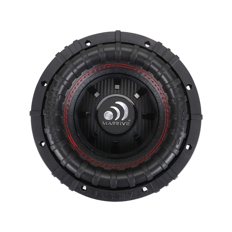 Massive Audio GTR82 | 8" 600 Watts RMS / 1200w MAX Dual 2 Ohm Subwoofer with Grill