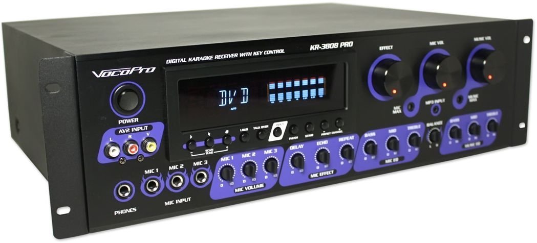 VOCOPRO KR-3808PRO Digital Karaoke Receiver with Key Control, 21.00 x 21.00 x 23.00