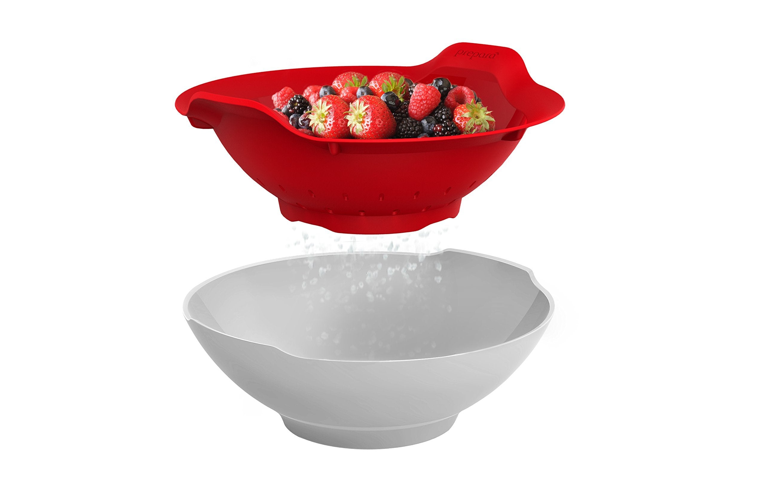 Prepara Metropolitan Berry Bowl, Medium, Red/White