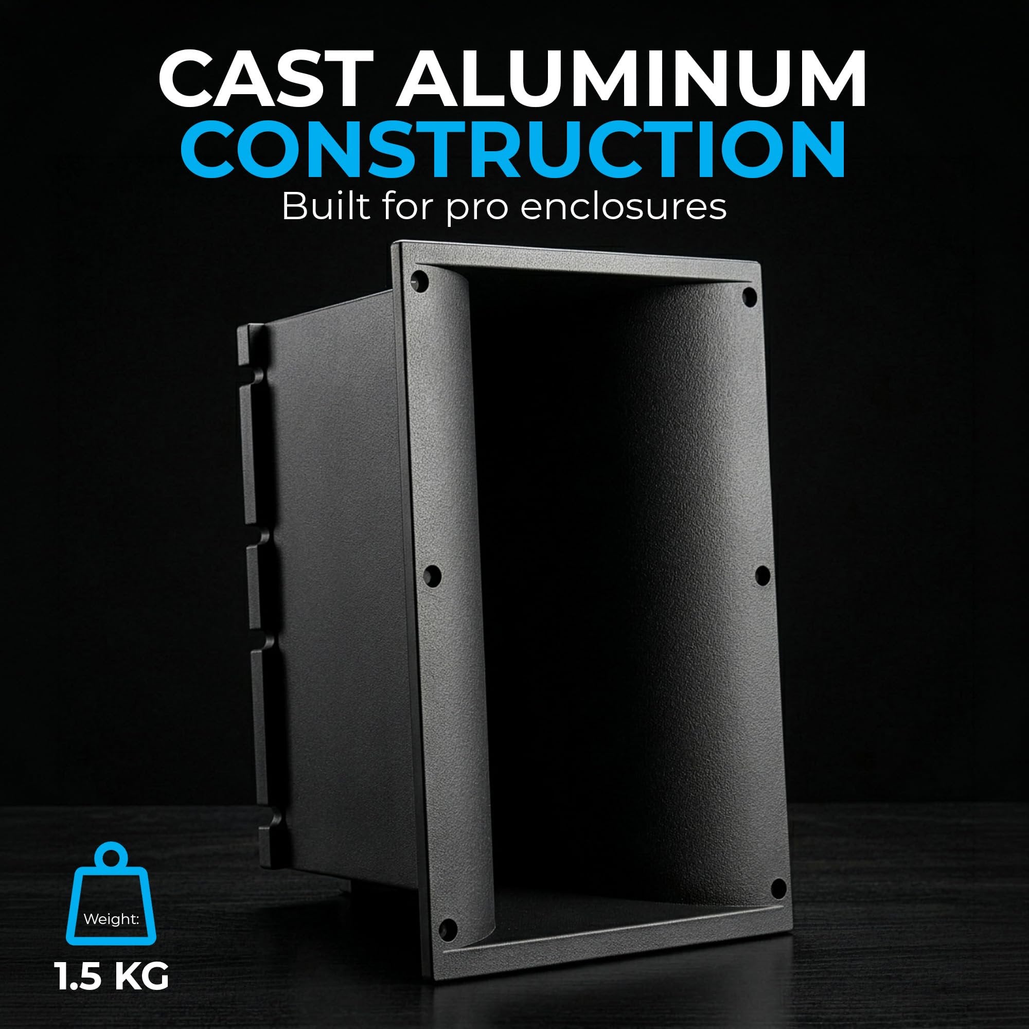 BEYMA TDWL4 90⁰x20⁰ Dual Throat Line Array Horn, 1" Waveguide for WL4 Drivers, Constant Directivity Speaker Horn, High Output Cast Aluminum Horn, Audio Component Flare