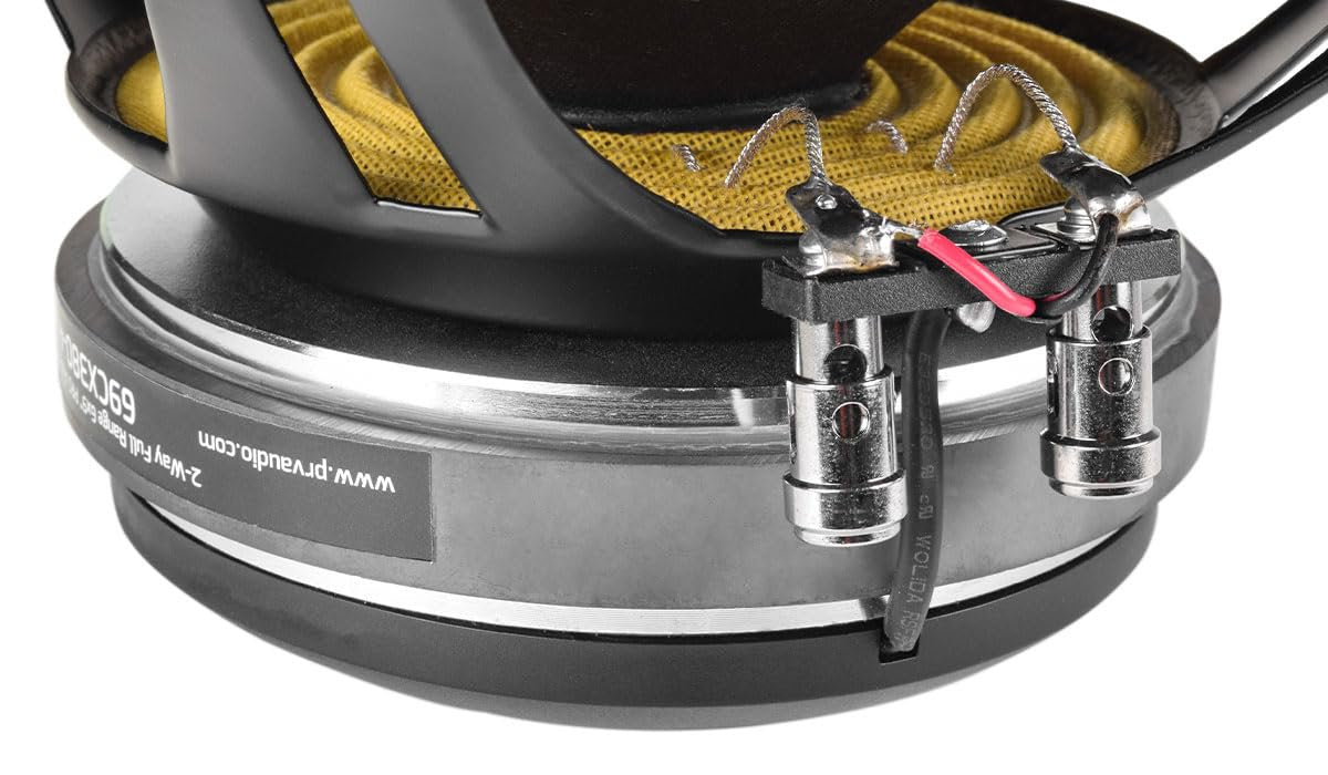 PRV AUDIO 6x9 Coaxial Car Audio Speaker 69CX380-4 Loudspeaker with Built-in Tweeter Driver and Grill Included 380 Watts 4 Ohm (Single)