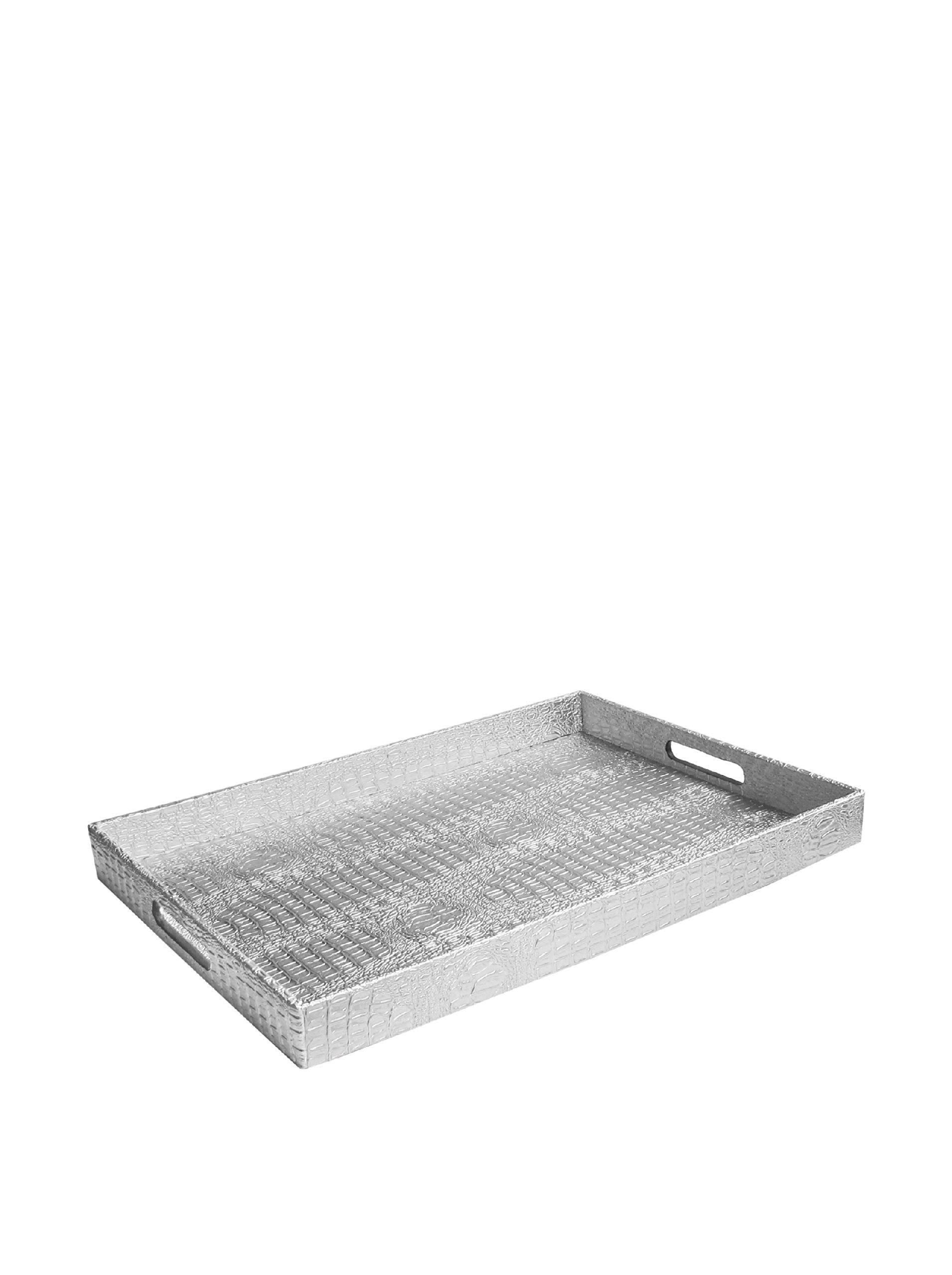 American Atelier Alligator Tray, Silver