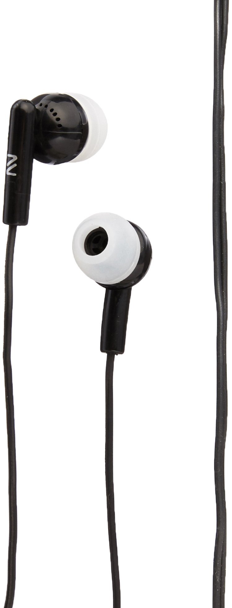 Nutek EP1021BLACK Earbud Headphones with 3.5mm Plug & 4' Cord
