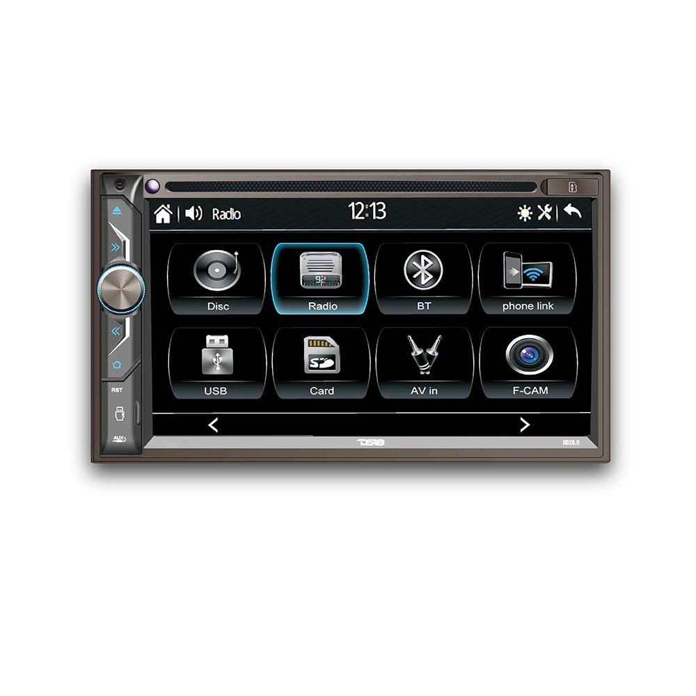 DS18 DDX6.9 Car Stereo Radio 6x9 inches Touchscreen Double Din Headunit with DVD, Bluetooth, USB and mirrorlink for iOS & Android AUX/USB/SD/AM/FM Multimedia Receiver