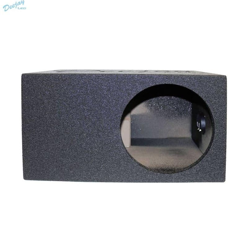 DEEJAY LED 1X10EPOXY DJL 10-in Base Box for 10-in Woofer with Tuned Port and Durable Epoxy Coat Outer Finish Embossed Logo