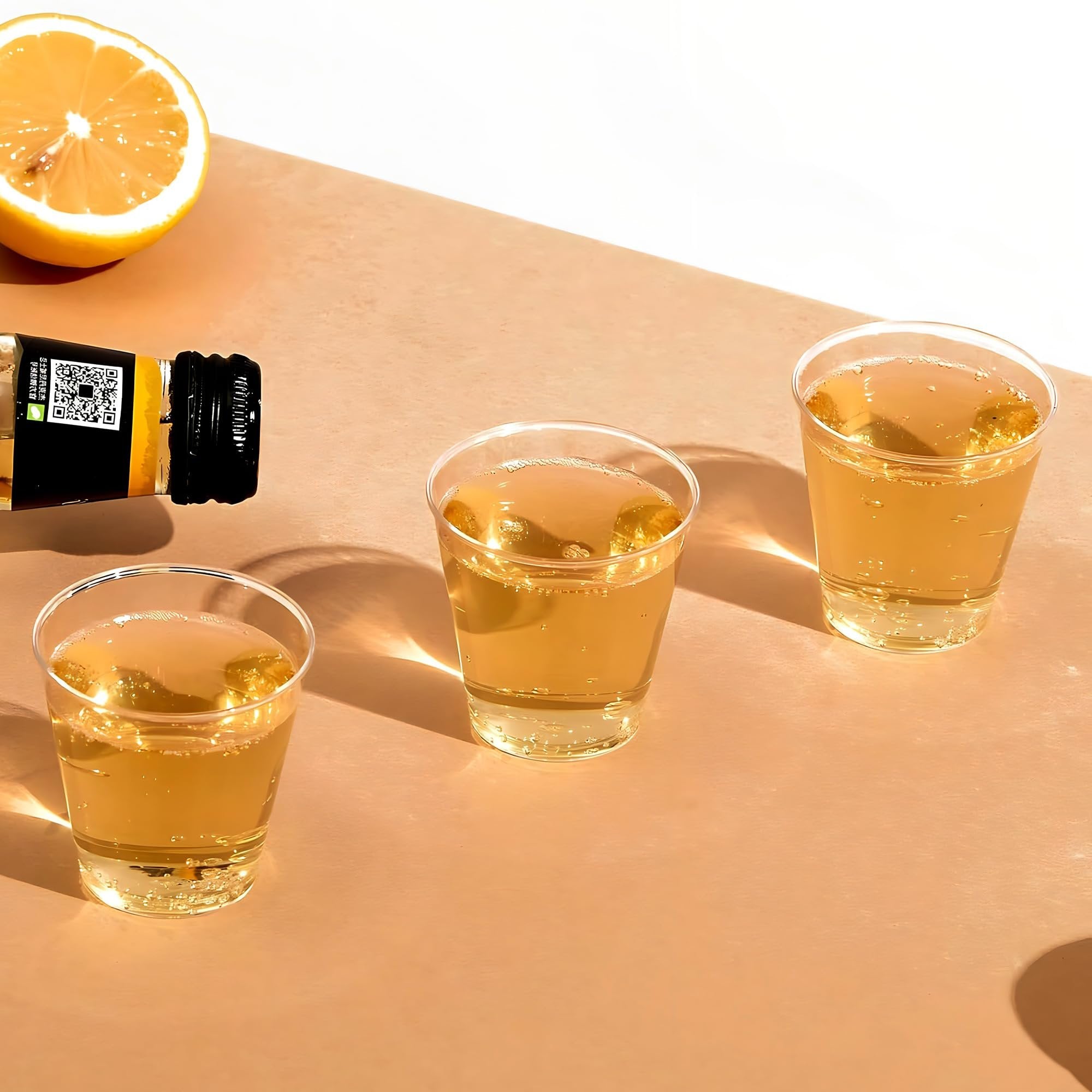 Clear Deluxe Plastic Tumbler - 1oz (Pack Of 50) - Premium Disposable Party Cups - Perfect For Events & Celebrations