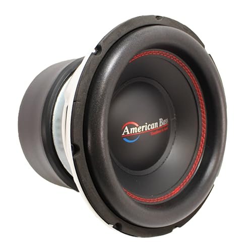 American Bass Titan 10 Inch Subwoofer 600 Watt RMS and 1200 Watt Max Power, Dual 4 Ohm Impedance, 120-oz Magnet, and 2.5-inch Voice Coil, Pack of 1
