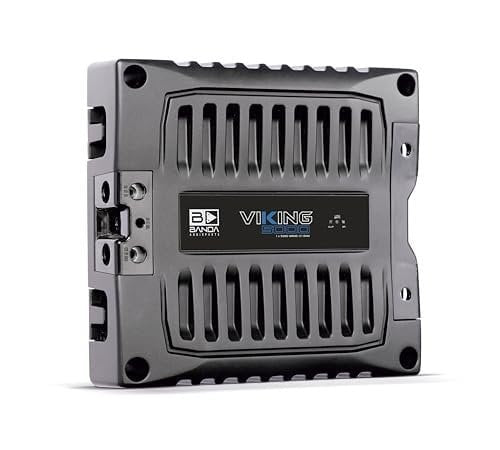 Banda VIK5000.1BK Viking 5000 Watt 1 Ohm Stable Class D Mono Car Amplifier