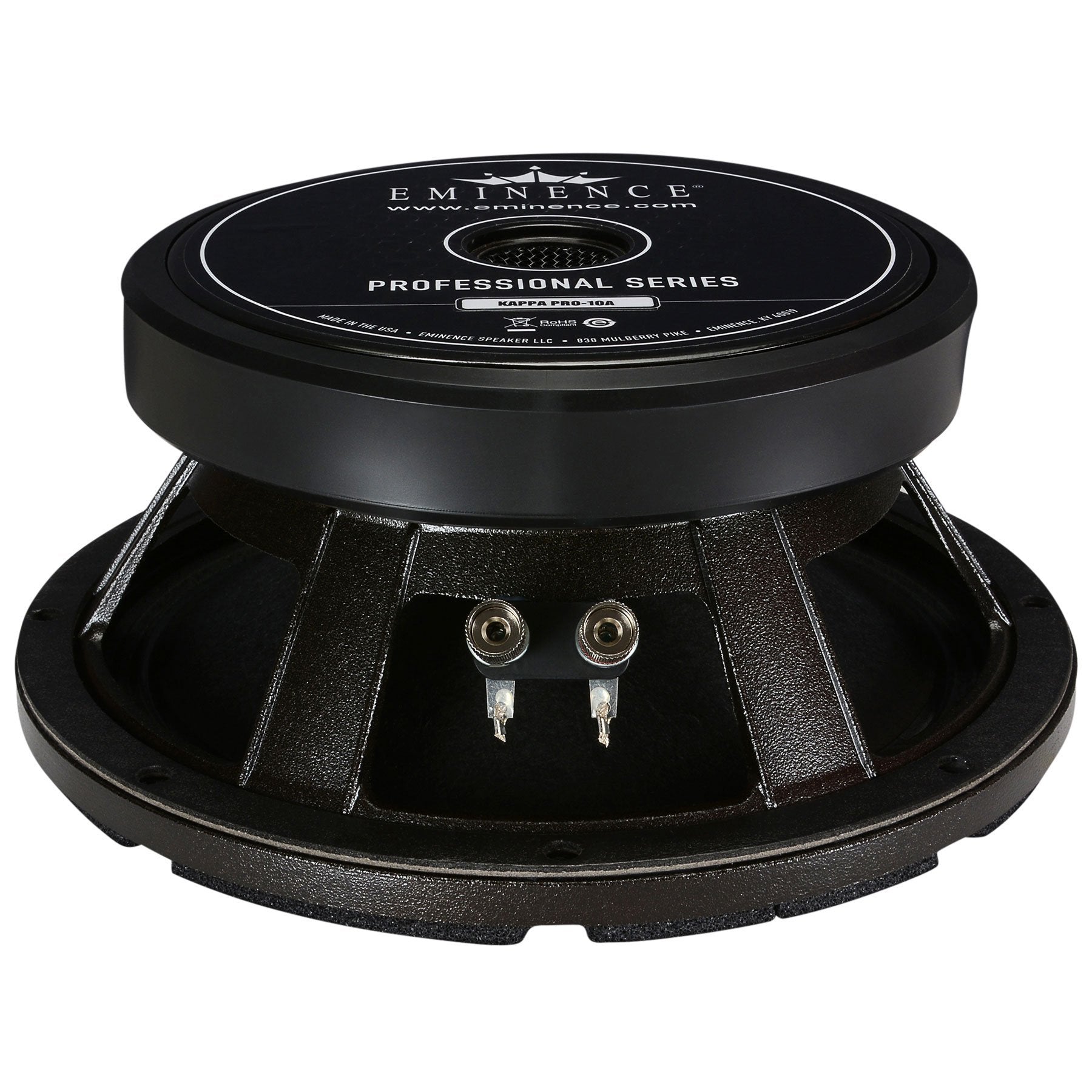 Eminence Professional Series Kappa Pro 10A 10" Pro Audio Speaker, 500 Watts at 8 Ohms, Black