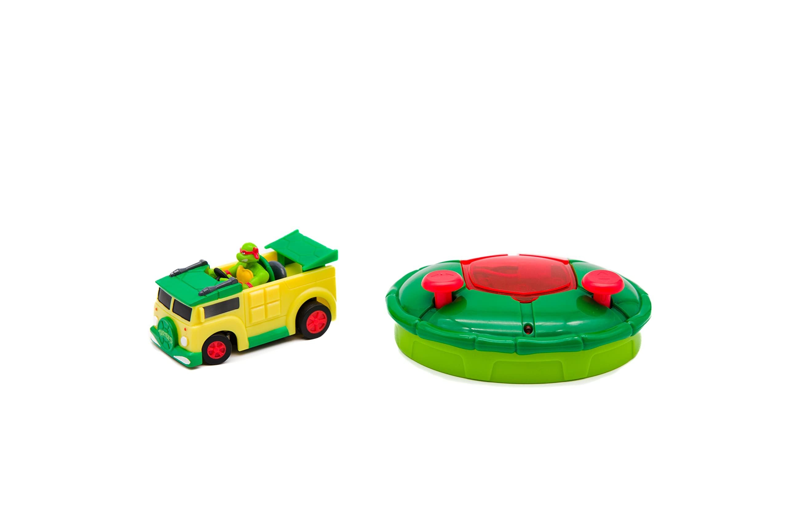 Teenage Mutant Ninja Turtles Toy, Raphael Micro Shell Racer RC Vehicle, 2.4 GHz Turtle Half Shell Controller, TMNT Ninja Racing Toy, Classic Edition for Kids, Ages 5+
