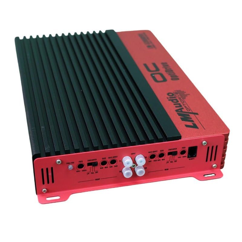 Luna Morena LM-5300.4 Car Audio Amp 4 Channel Bridgeable Full Range Class D Amplifier 5300 Watts with Dual Switchable Crossovers