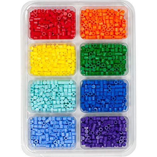 Perler Primary Colors Caps Bead Tray, 2000pcs