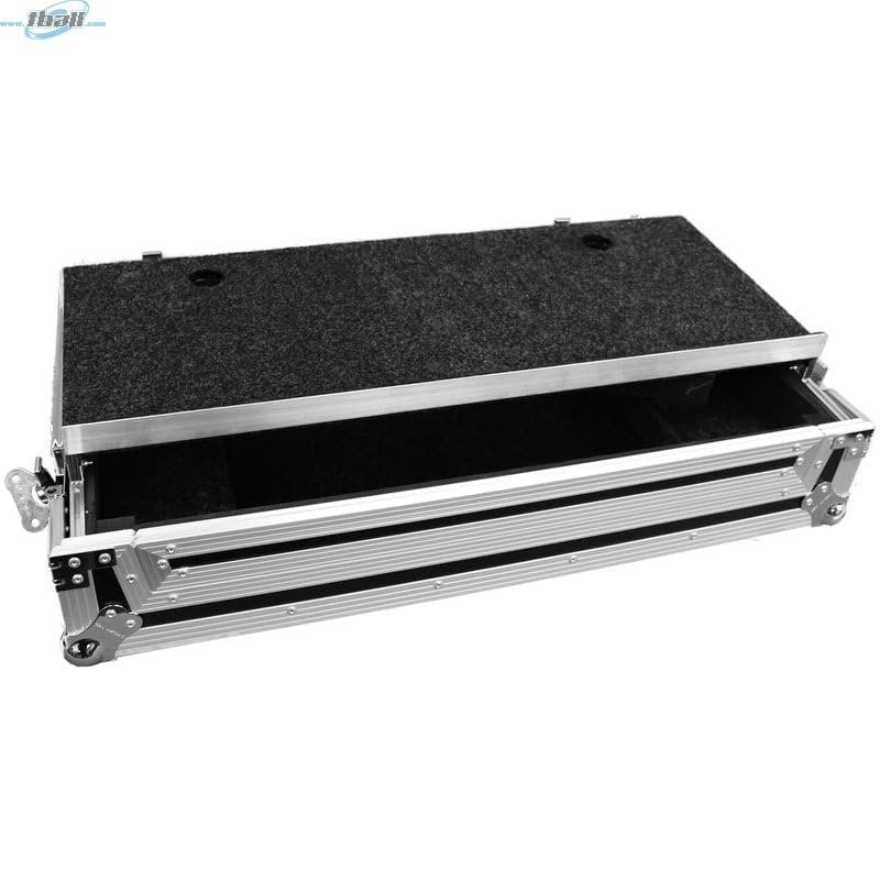 DEEJAY LED TBHDDJREV7LT DJL Fly Drive Case for Pioneer DDJREV7 Pro DJ Controller or Similarly Sized Equipment with Laptop Shelf with Wheels