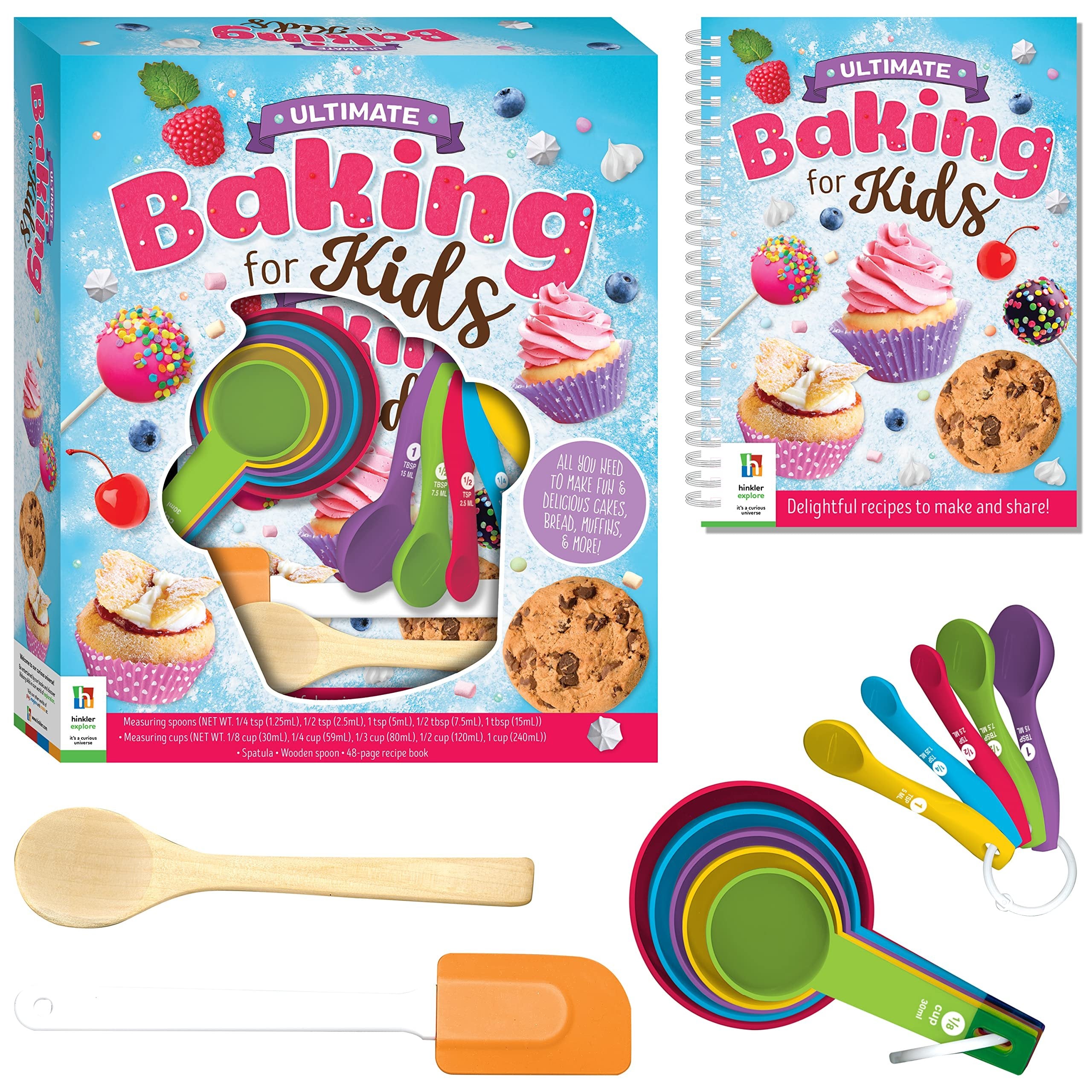 Hinkler Ultimate Baking for Kids Kit - Cookbook, Utensils and Guides - Children's Hobbies - Learn to Bake - Ages 8 to 12, Medium