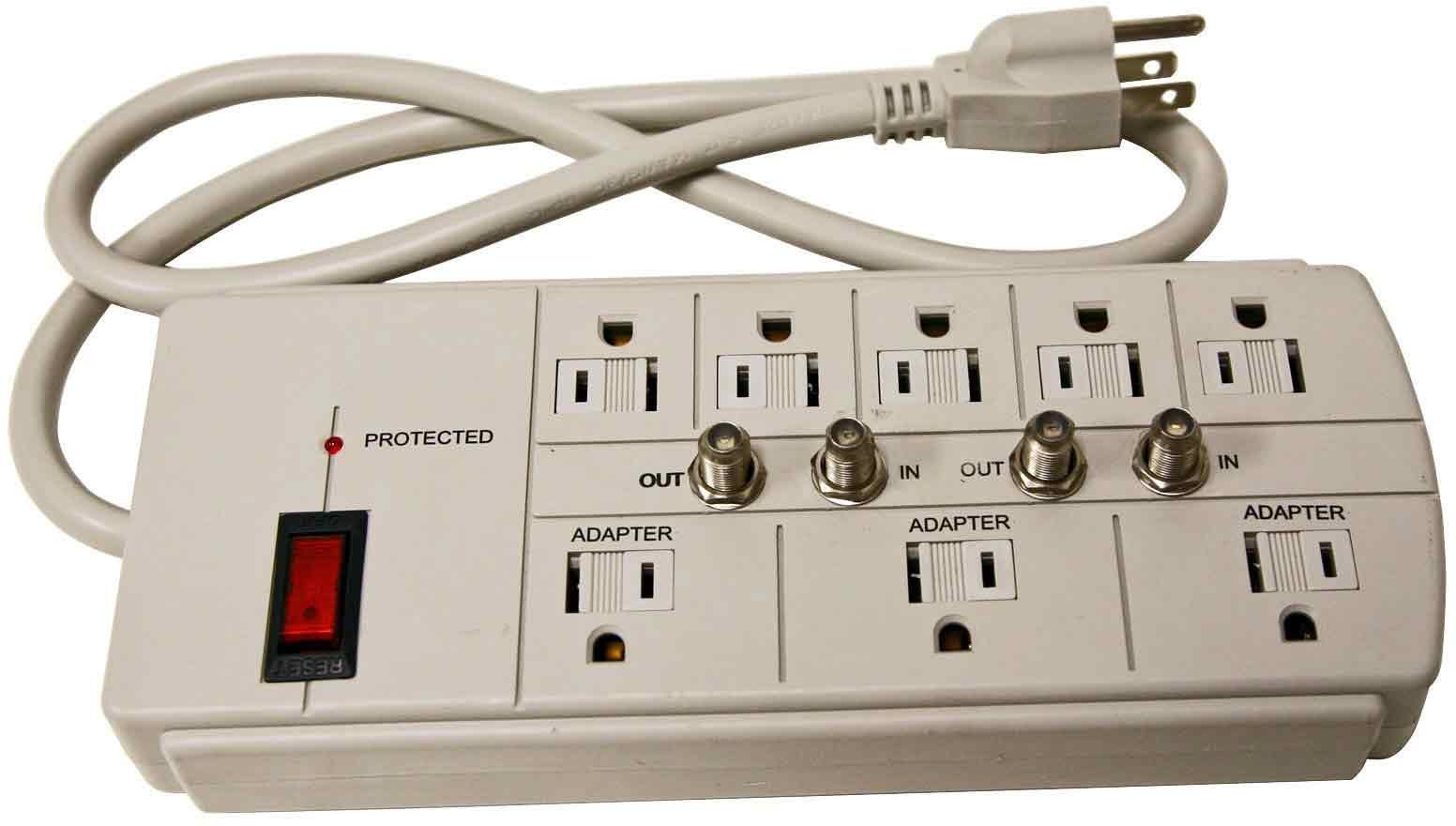 Bright-Way MP8TV Surge Protector