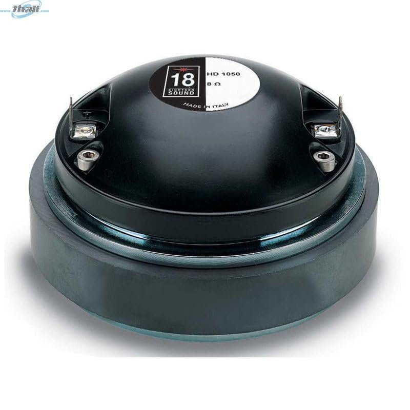 Eighteen Sound HD1050-8 1-inch Exit Throat Driver 8-Ohms Pro Audio Components Speakers Drivers for Motorcycle Car Audio Applications 50 RMS 100-Watt Peak