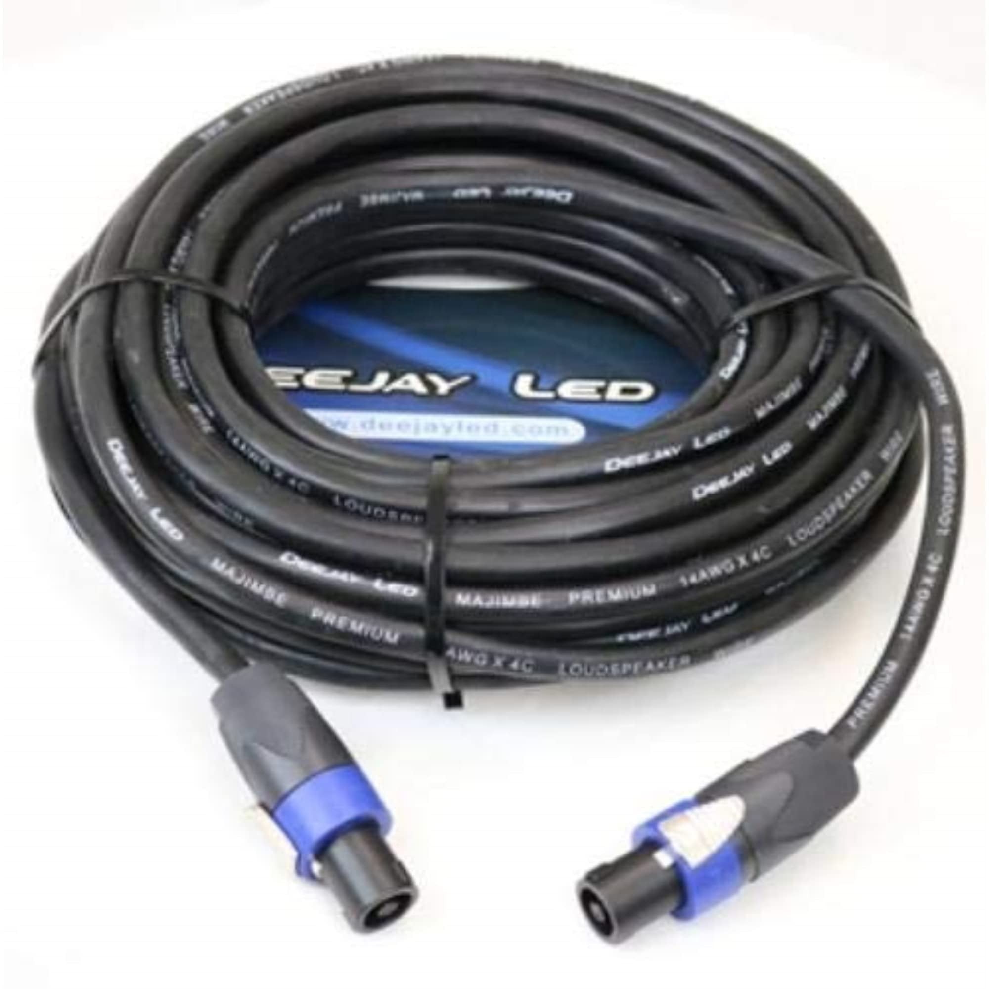 Deejay LED 50 Foot Length SPEAKON 4-Connector to SP