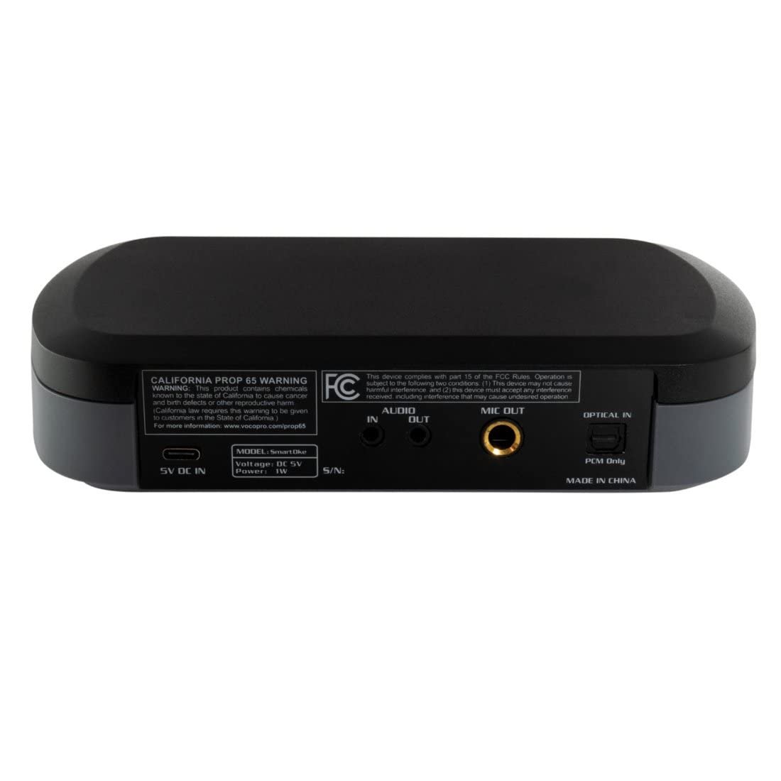 VOCOPRO SmartOke-Pro DSP Karaoke Mixer with Two Wireless Microphones 2.1 Powered Vocal Speaker 100-Watt Built-in Subwoofer for Smart TV and Tablet