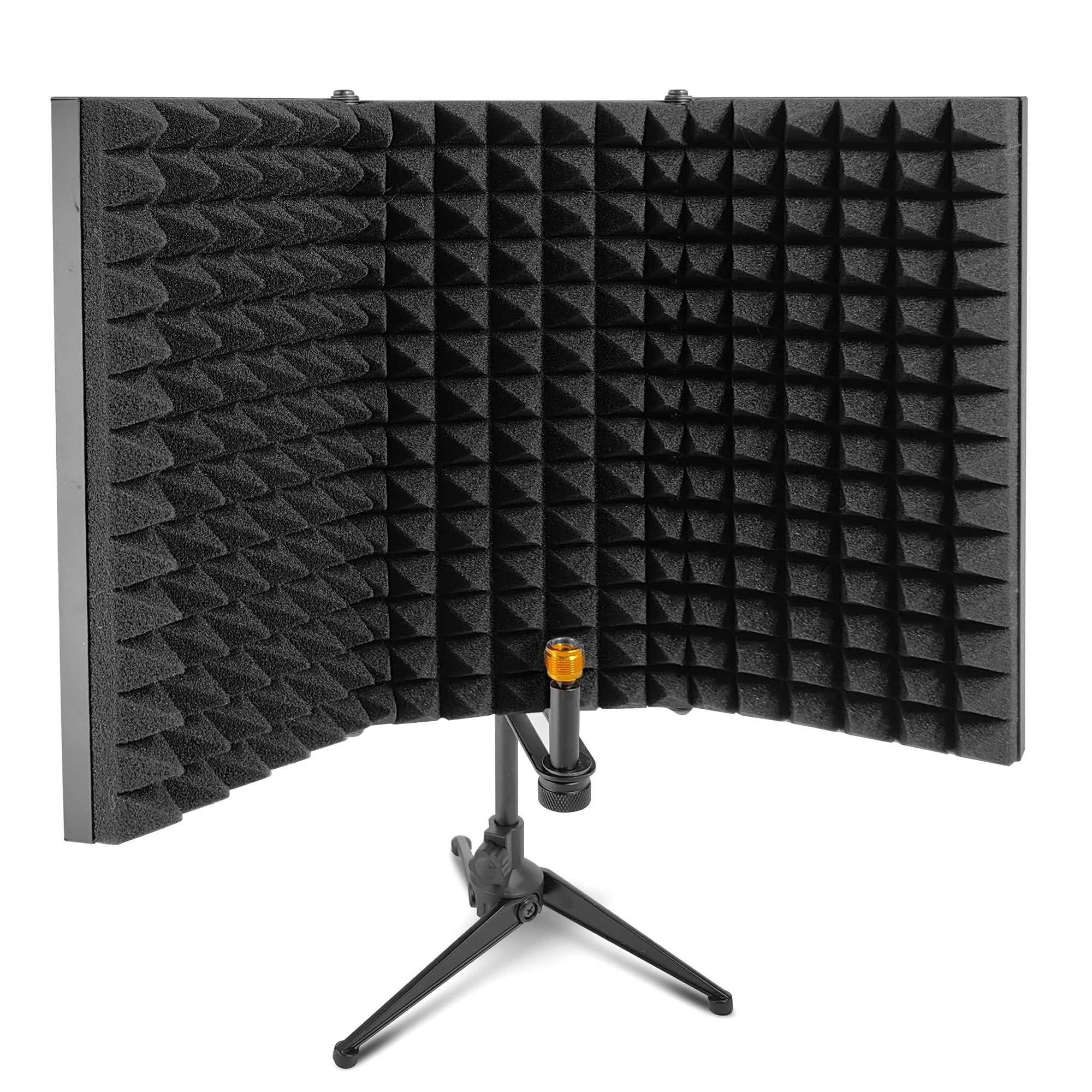 iDance Foldable Absorbent Microphone Isolation Shield, 3 Microphone Isolator Panels, Studio Recording Mic Vocal Isolation Shield, Foldable Sound Shield, Sound Isolator Panels for Recording