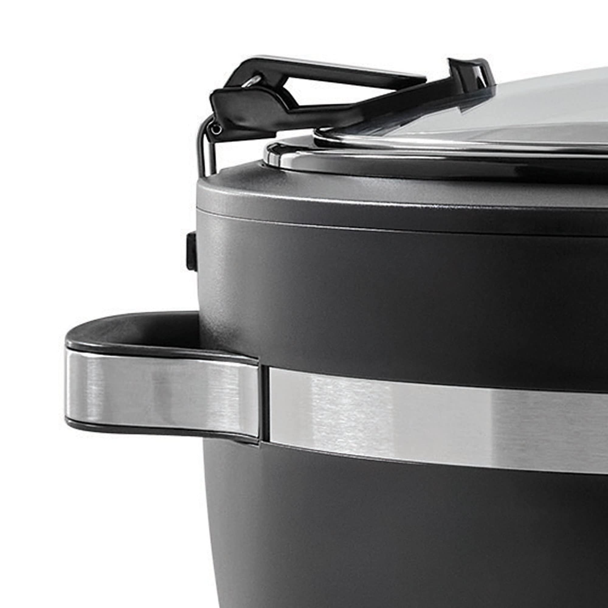 Crockpot Thermoshield Easy Carry Handles |6 Quart Manual Slow Cooker, Black
