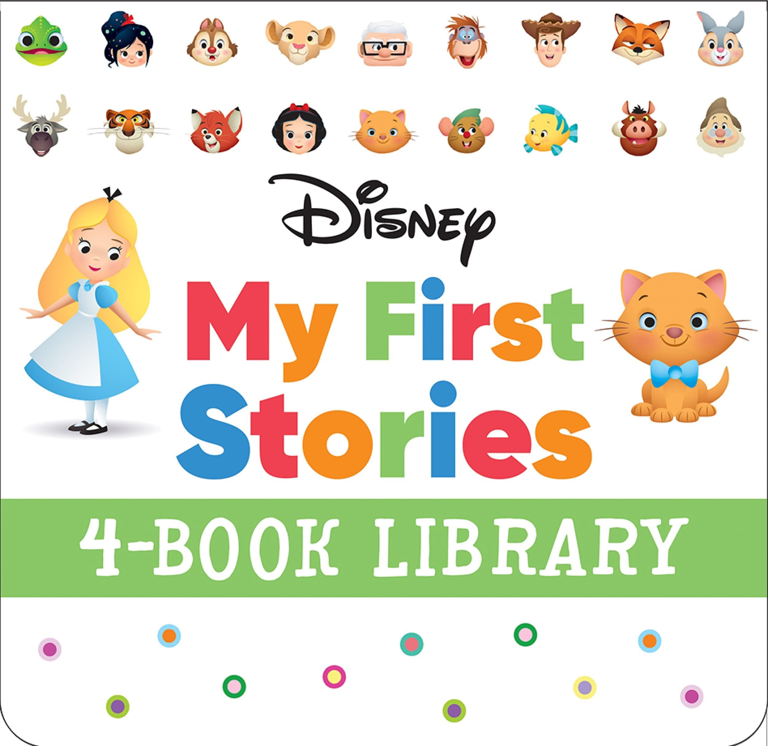 Disney My First Stories 4 Book Set - Includes Characters from Jungle Book, Alice in Wonderland, Peter Pan, and The Aristocats - PI Kids