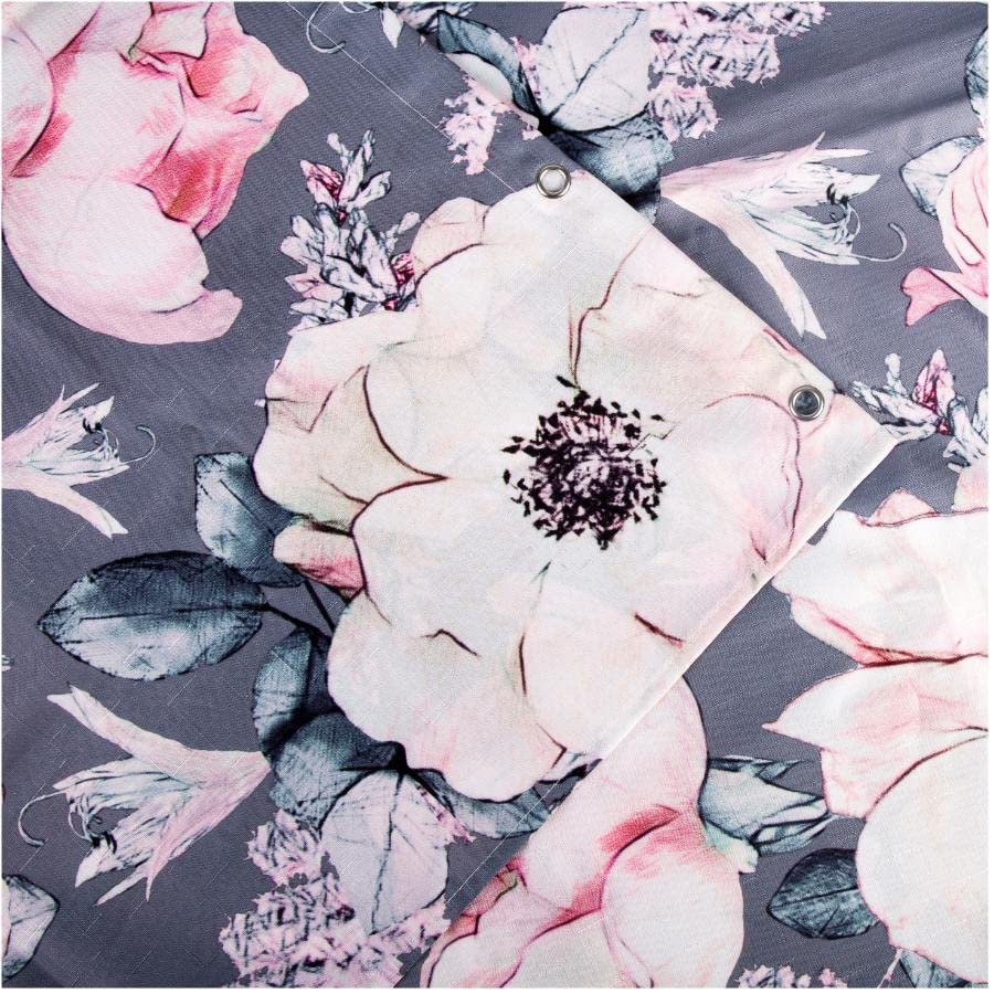 In Style Polyester Shower Curtain - Bold Blossoms, 71" x 71"