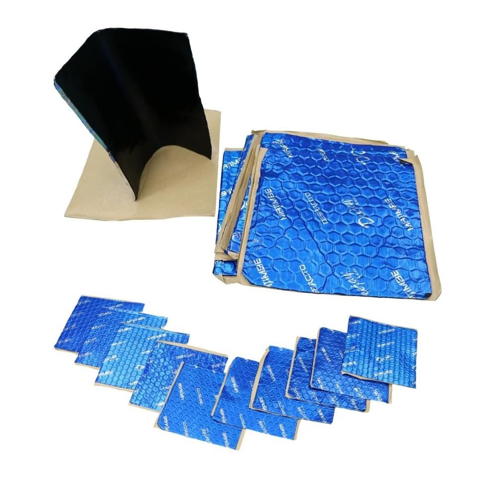 Deejay LED TBHRKX36D DJL 6 Sheets Noise Kill Damping 8x8x.67 DJ Pro Car Audio Insulation to Improve Sound Quality