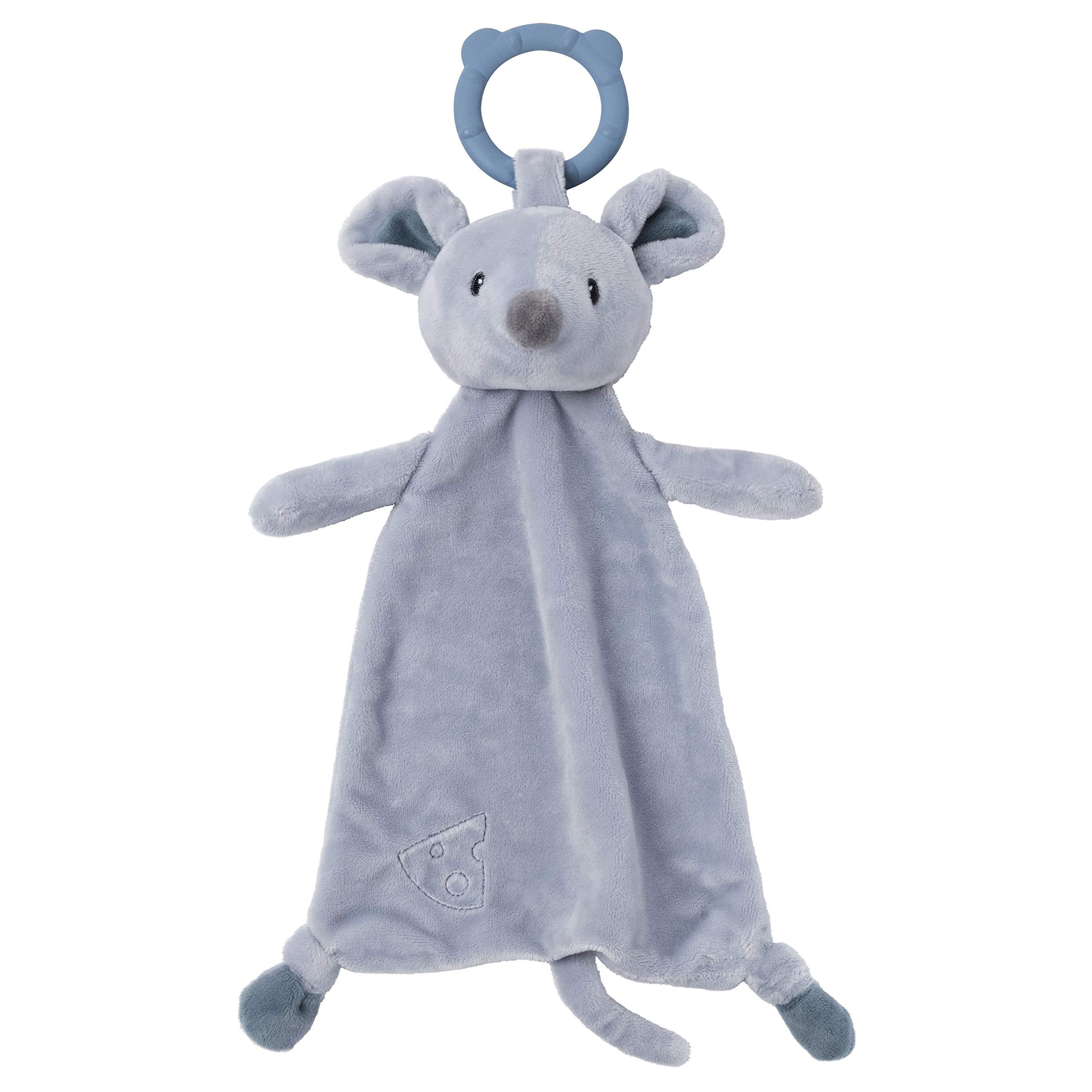 GUND Baby Baby Toothpick Spencer Mouse Teether Lovey Plush Security Blanket, Blue