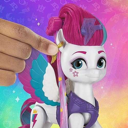 My Little Pony Toys Zipp Storm Style of The Day, 5-Inch Hair Styling Dolls with Fashions, Toys for 5 Year Old Girls and Boys