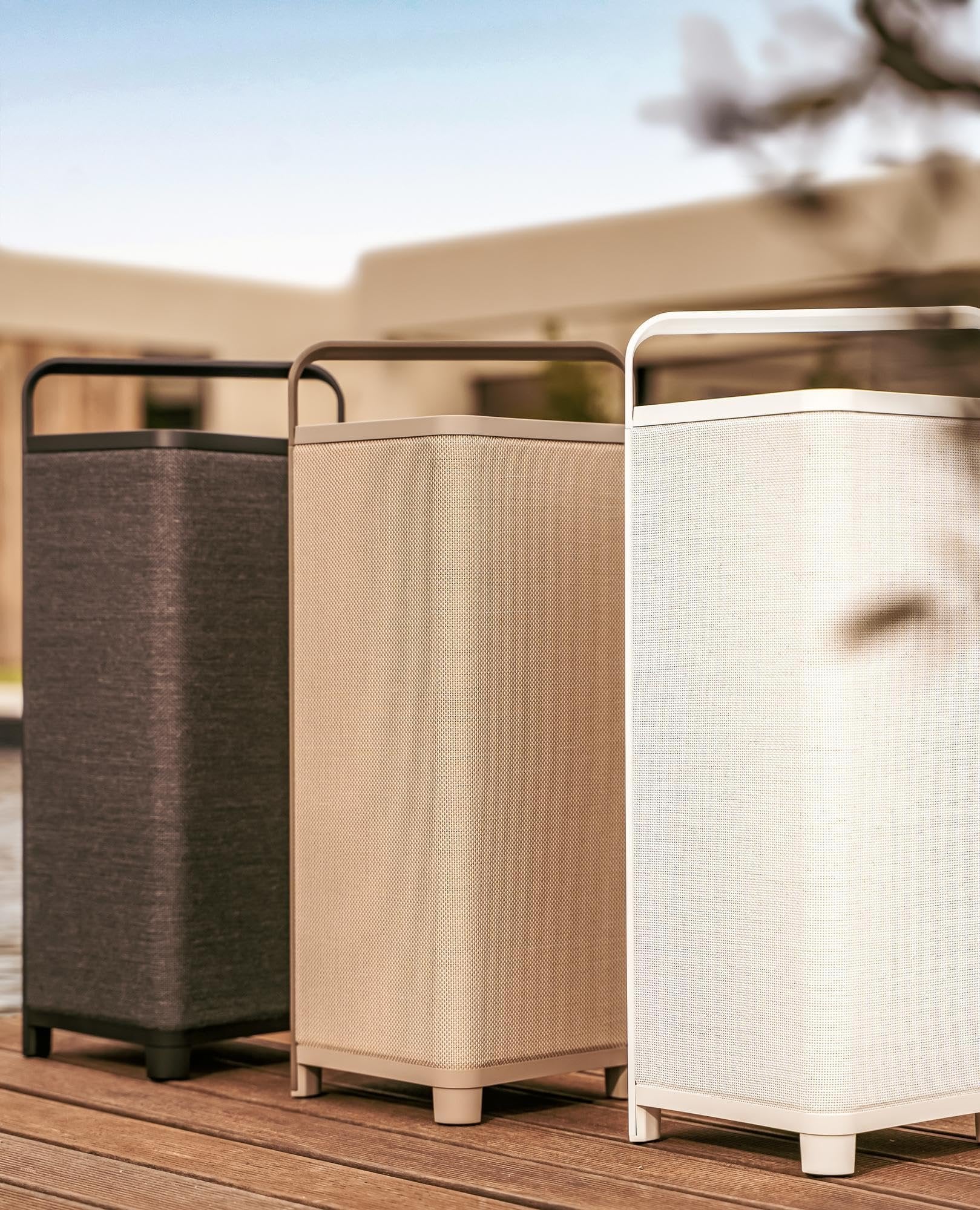 Escape P6AIRWHITE Portable Outdoor BT Speaker W Streaming Hi-Res Multi-Room Audio Streaming Audiophile Speakers Equipped with 6.5-inch Subwoofer - White