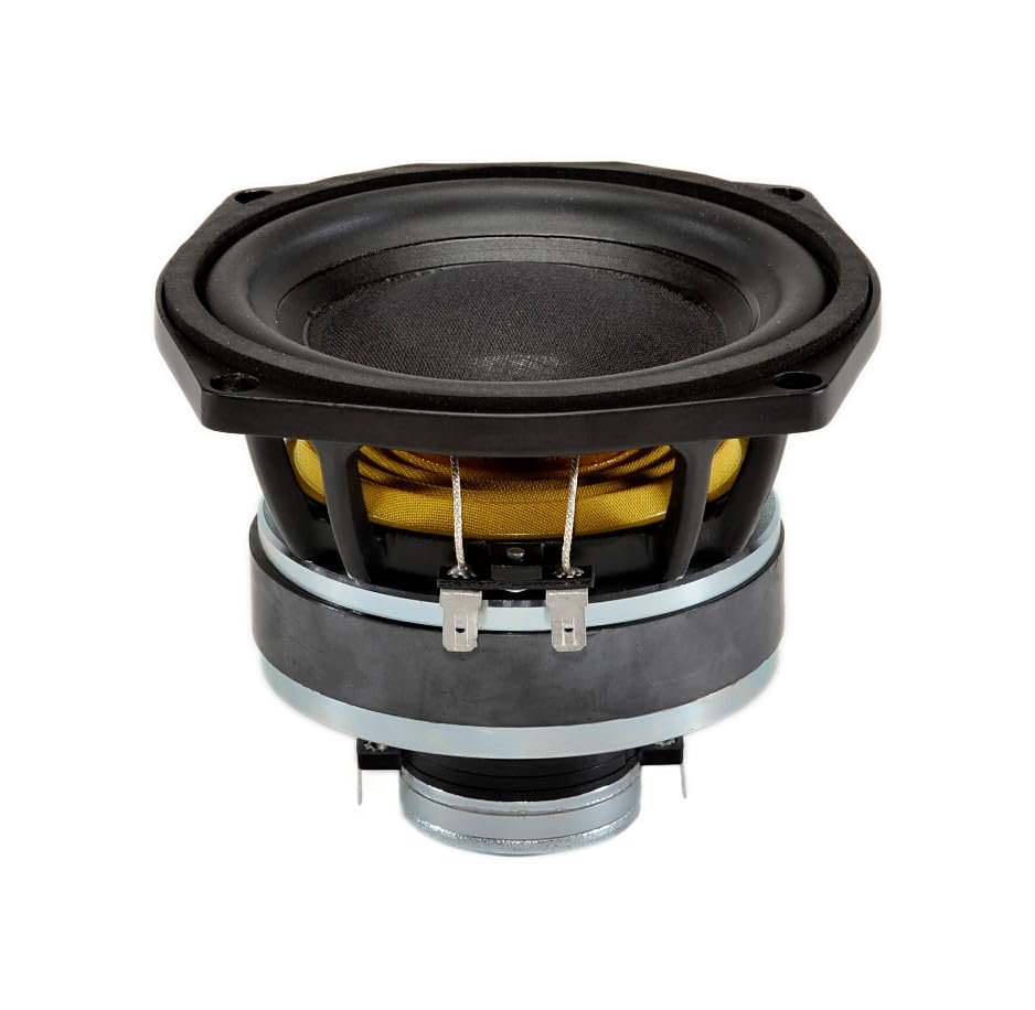 B&C Speakers 5FCX44-8 5-inch Professional Coaxial Speaker 100 Watts Rms 200 Watts Peak 8 Ohms Waterproof Front Side Motorcycle Car Pro Audio Sound Compact - ALT005FCX448