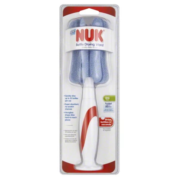 NUK Bottle Drying Wand with Ergonomic Handle