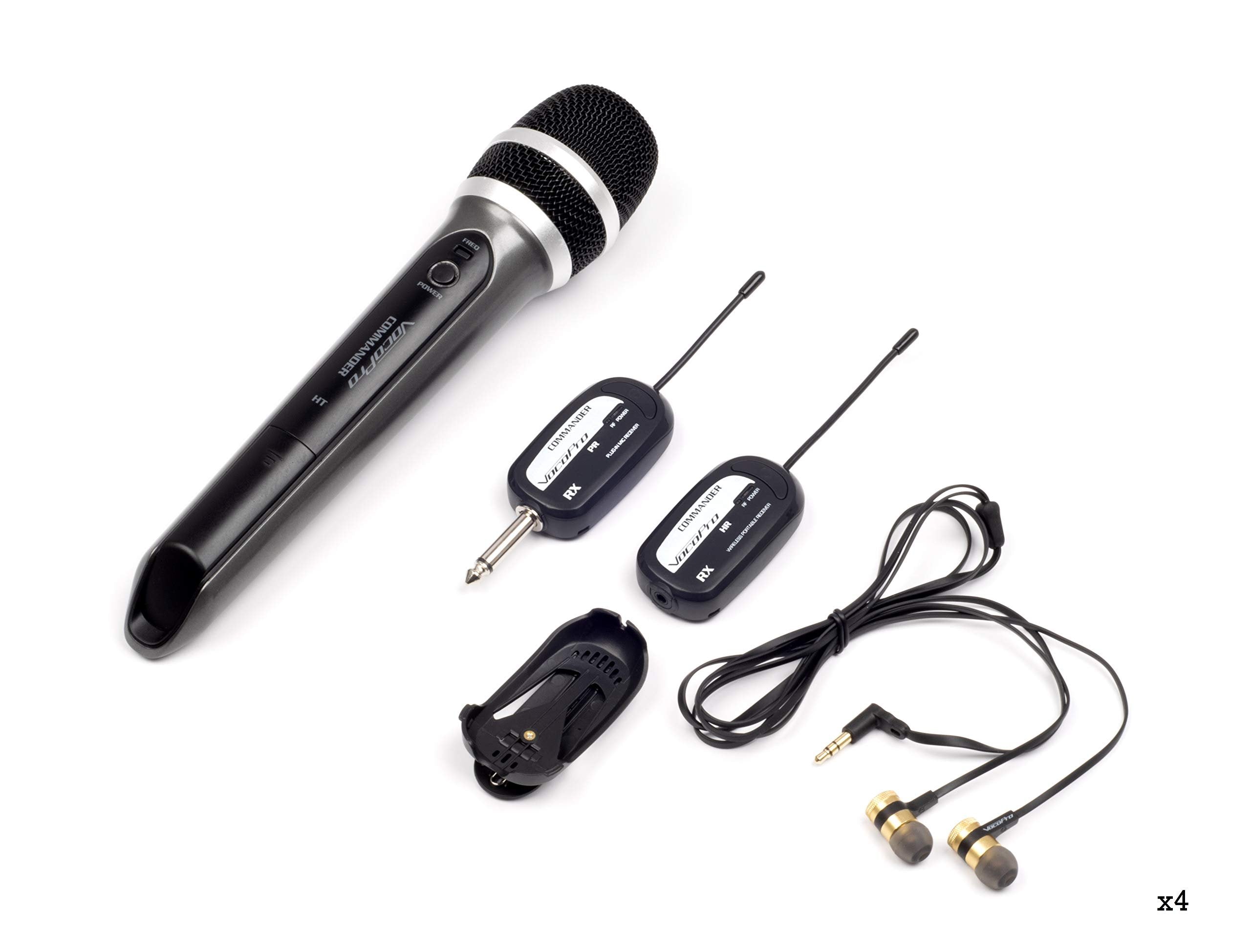 VocoPro All-in-ONE Wireless MICRIPHONE (SingAndHear-Quad)