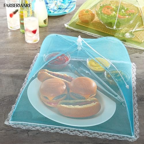 Farberware BBQ Food Tents, Set Of 2, Green and Blue