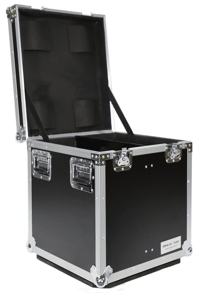 Premium Black Laminated 3/8" Plywood Case With A Foam-lined Interior Made To Hold Lighting, Audio Or Photographic Equipment And Accessories Plus Dual Anchor Rivets Deejay LED TBHTUT222222W