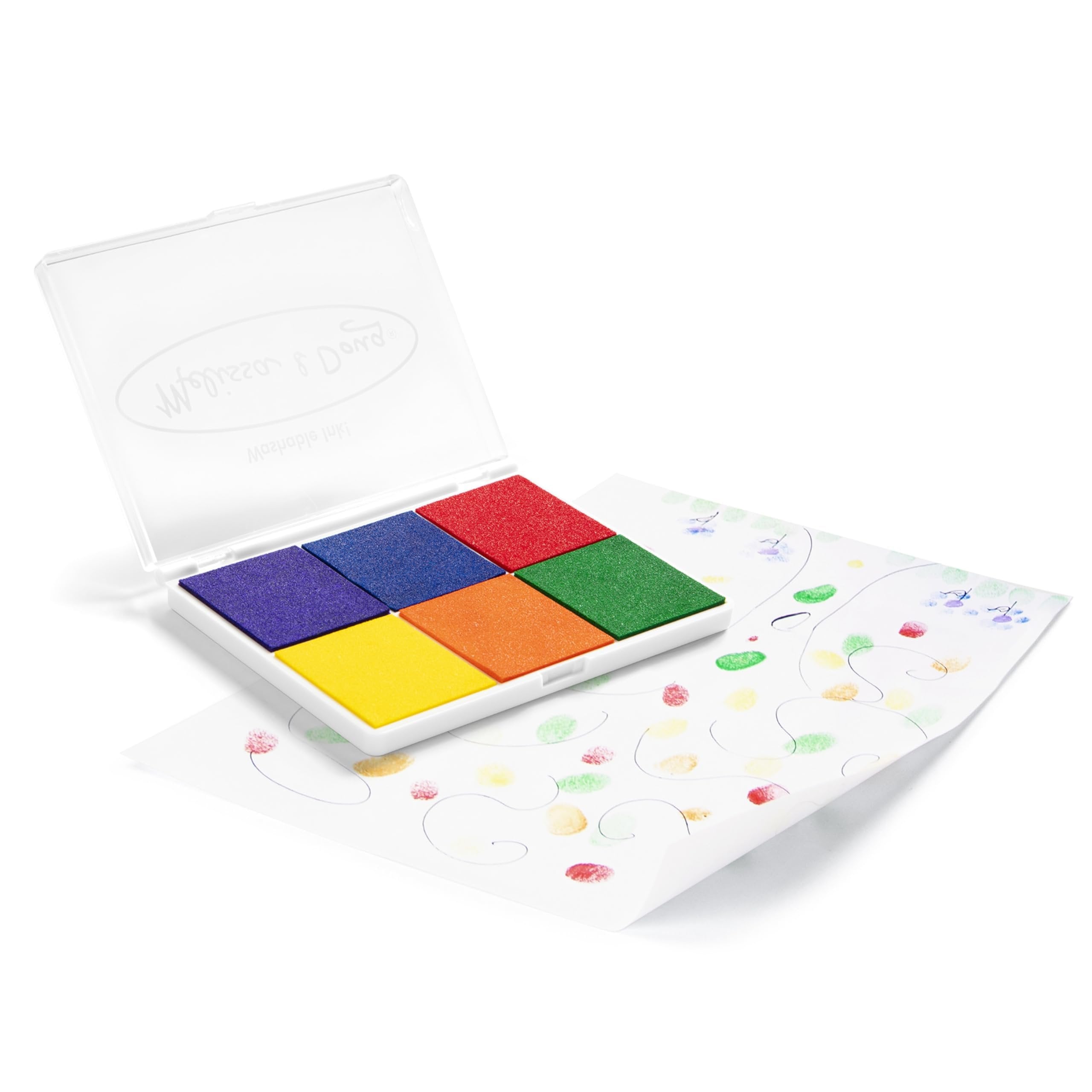 Melissa & Doug Rainbow Stamp Pad - 6 Washable Inks