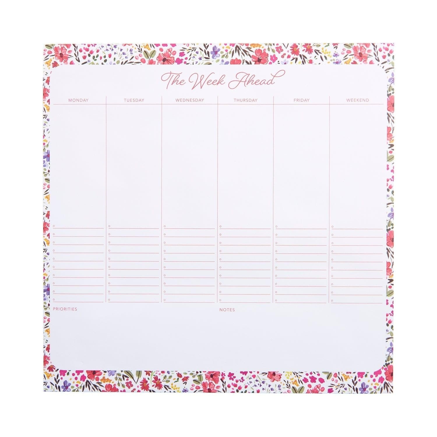Gartner Studios Bright Floral Smart Deck Desktop Calendar