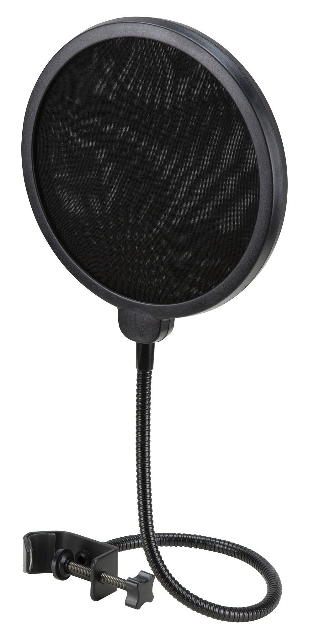 PIG HOG PHMPOP Microphone Pop Filter 5.9 inch Diameter Dual-Layer Pop Filter 13.75 inch Gooseneck Clamp Adjustable