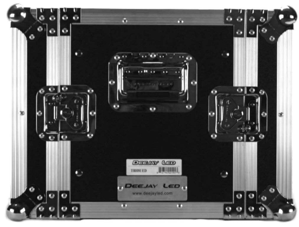 Vigorous Fly Drive Case Engineered To Hold 8u Effect Units In 14-inch Standard Depth Heavy Duty Pre-tapped Rack Rails Including Mounting Hardware Removable Front & Rear Cover DEEJAY LED TBH8UED