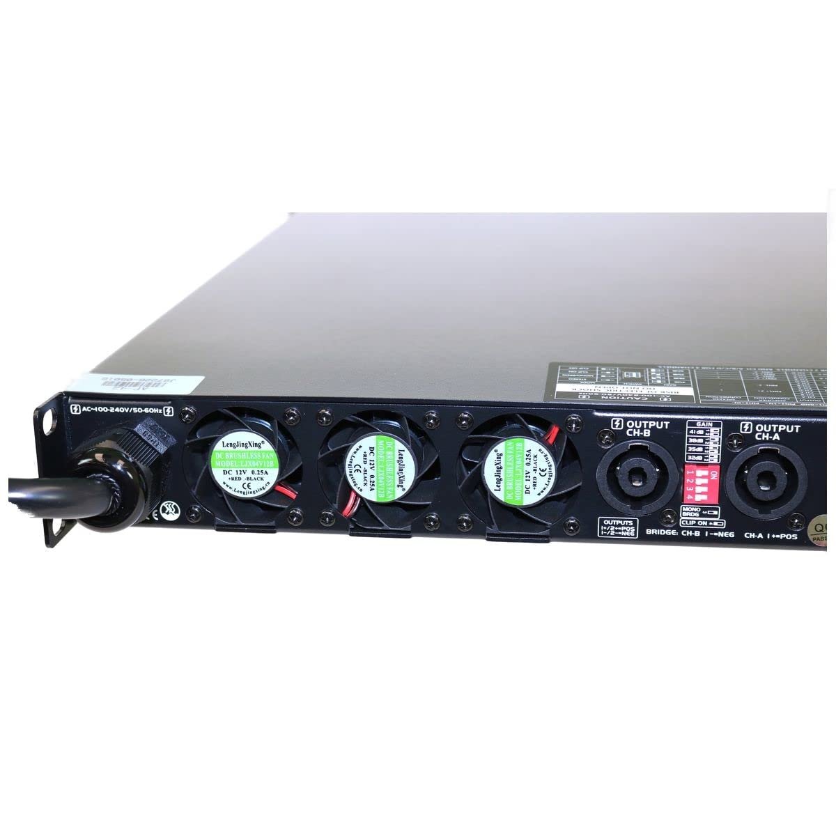 ANTAKIPRO AP-42 Professional High Power Audio Class-D Power Amplifier 2 x 8500 Watts @ 2 Ohms Per Channel with Dual Digital Signal LEDs 1 U Rack Mount