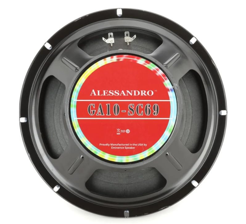 Eminence 10-inch Guitar Speaker – 40W 16 Ohm Vintage Tone Driver for Classic Rock – Clear Mids, Natural Breakup, British Amp Sound Speakers for Combo Amps, Cabs, and Tube Rigs - GA10-SC69-16