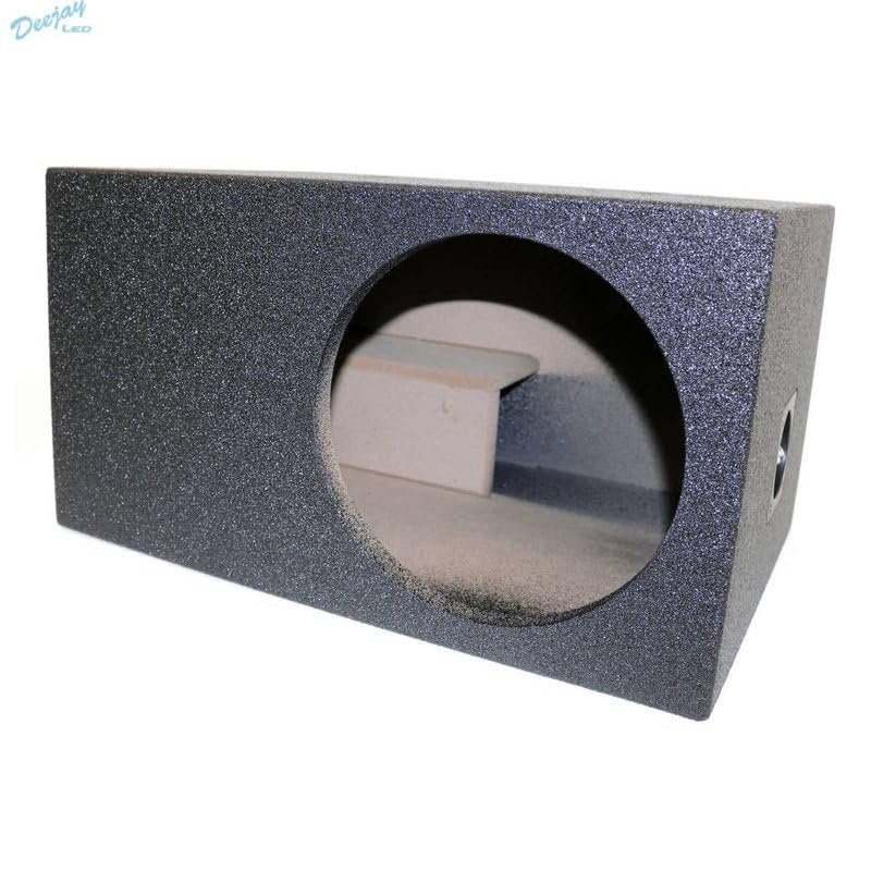 DEEJAY LED 1X10EPOXY DJL 10-in Base Box for 10-in Woofer with Tuned Port and Durable Epoxy Coat Outer Finish Embossed Logo