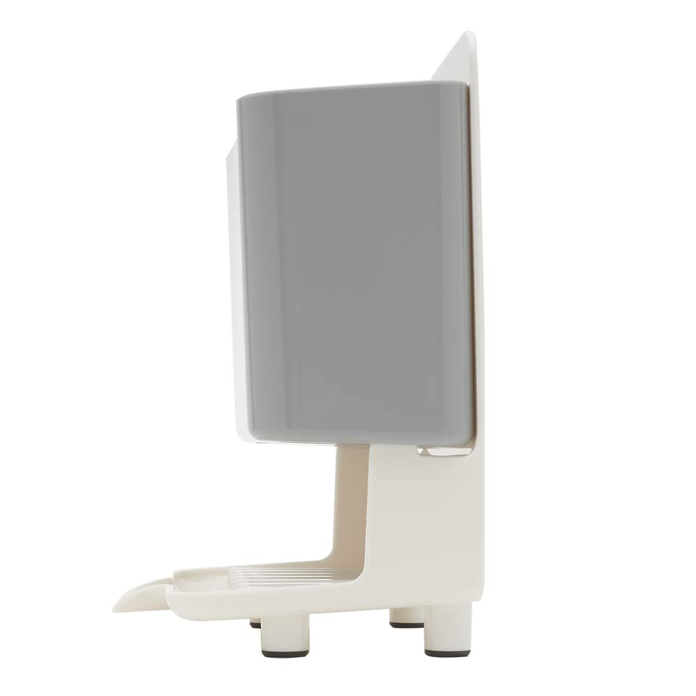 Home Basics Deluxe Kitchen Sink Organizer Sponge Holder, Grey