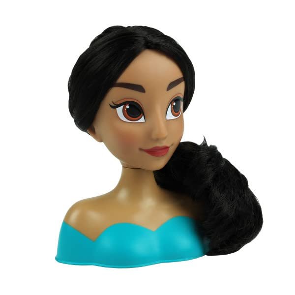 Just Play 2pc Aladdin Girls Mini Styling Head Jasmine Pretend Play Dress Up Set