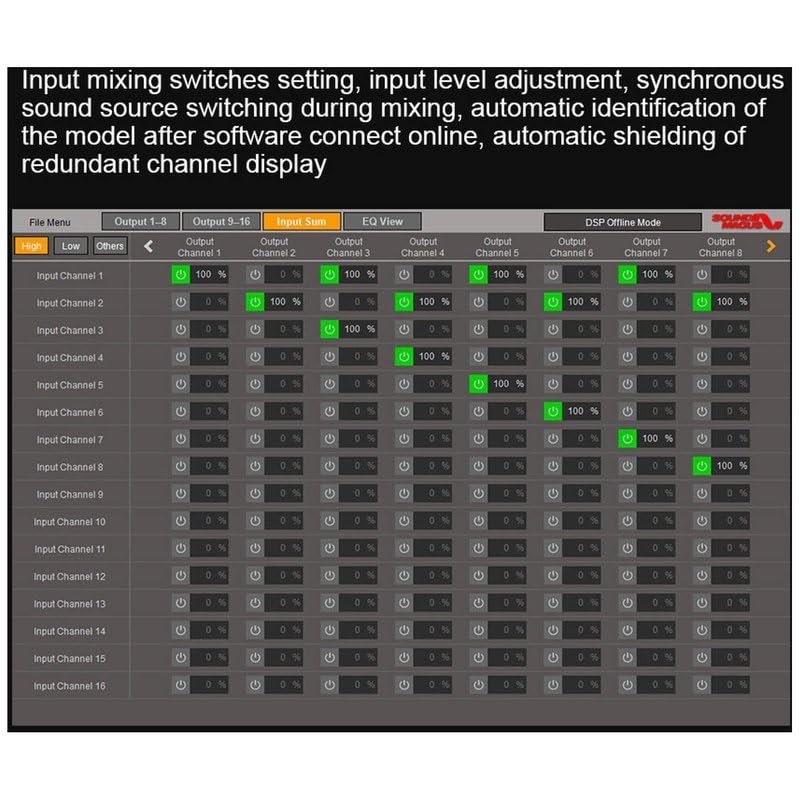 SOUND MAGUS AP12V3 DSP AP12 Pro 12-Channel Bluetooth USB Car Audio Signal Processor Controls 12 Amplifier Channels to RCA